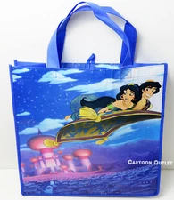 Disney Aladdin Jasmin Blue Tote POLYPROPYLENE 13" Shopping Bag