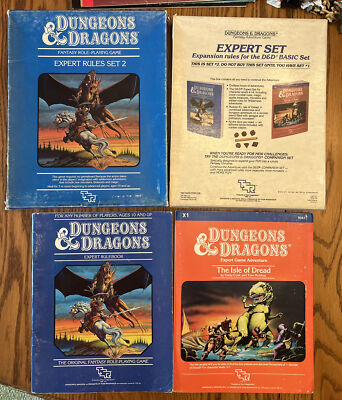 SET 2 EXPERT RULES: Dungeons & Dragons 1983: No Dice | eBay