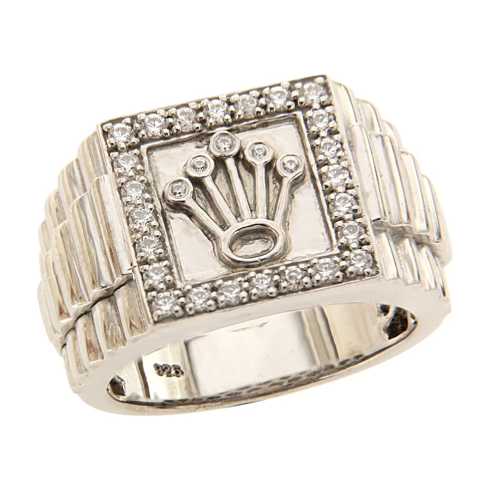 Обручальное кольцо из серебра 925 пробы круглой огранки с цирконием корона 1,25 карата размер 10,5 - Изображение 3 из 4