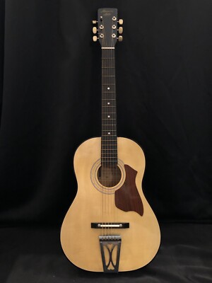 Vintage Rare Harmony Stella Acoustic Guitar With Case Taiwan