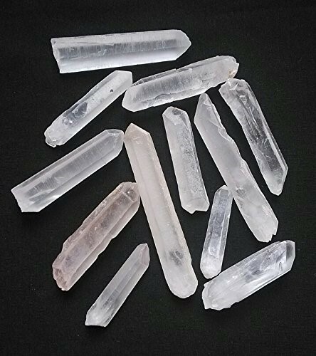 1/4 lb Natural Clear Quartz Crystal Points Shards 10-15 Piece Lot - Picture 1 of 5