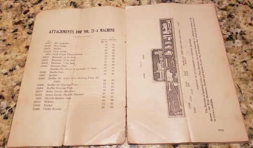 1907 Singer Sewing Machine Instructional Manuals & Catalogue For Family 27-4 - Picture 6 of 24