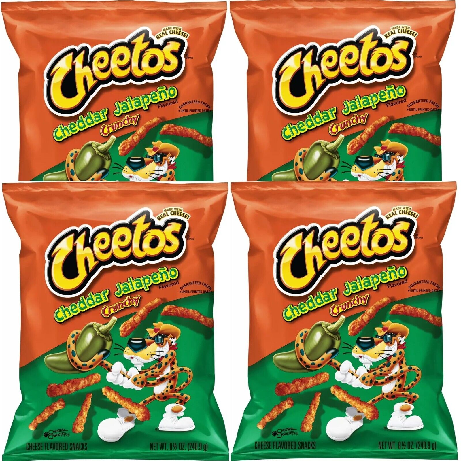  Cheetos Crunchy Cheddar Jalapeno Flavored Cheese