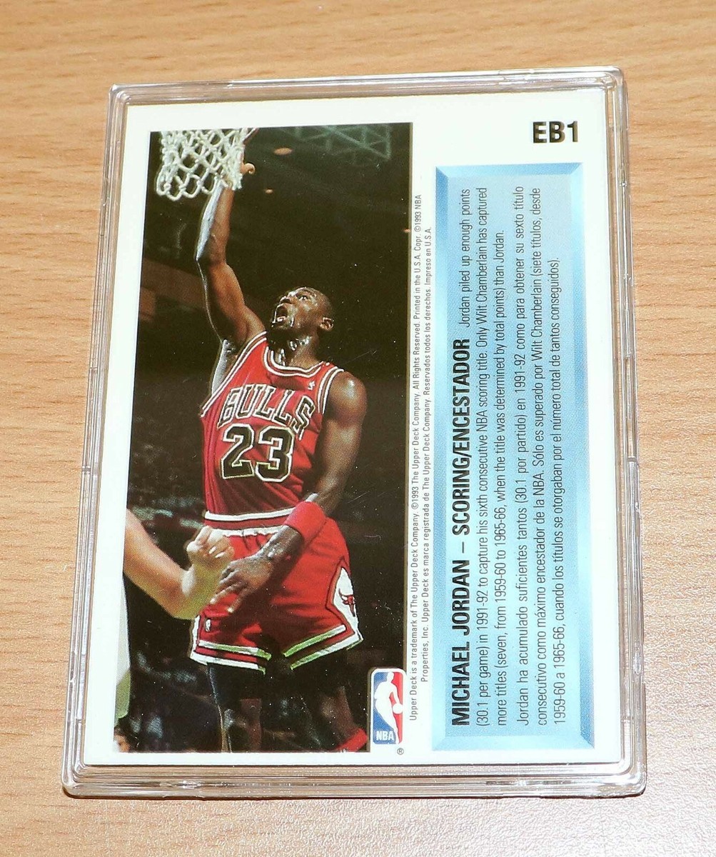 Michael Jordan 92-93 Hologram SCORING Rare NBA Basketball Michael Jordan 92-93 Hologram SCORING Rare NBA Basketball