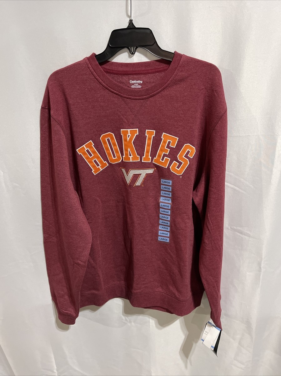Virginia Tech Hokies Sweatshirt Burgundy Size Large NEW