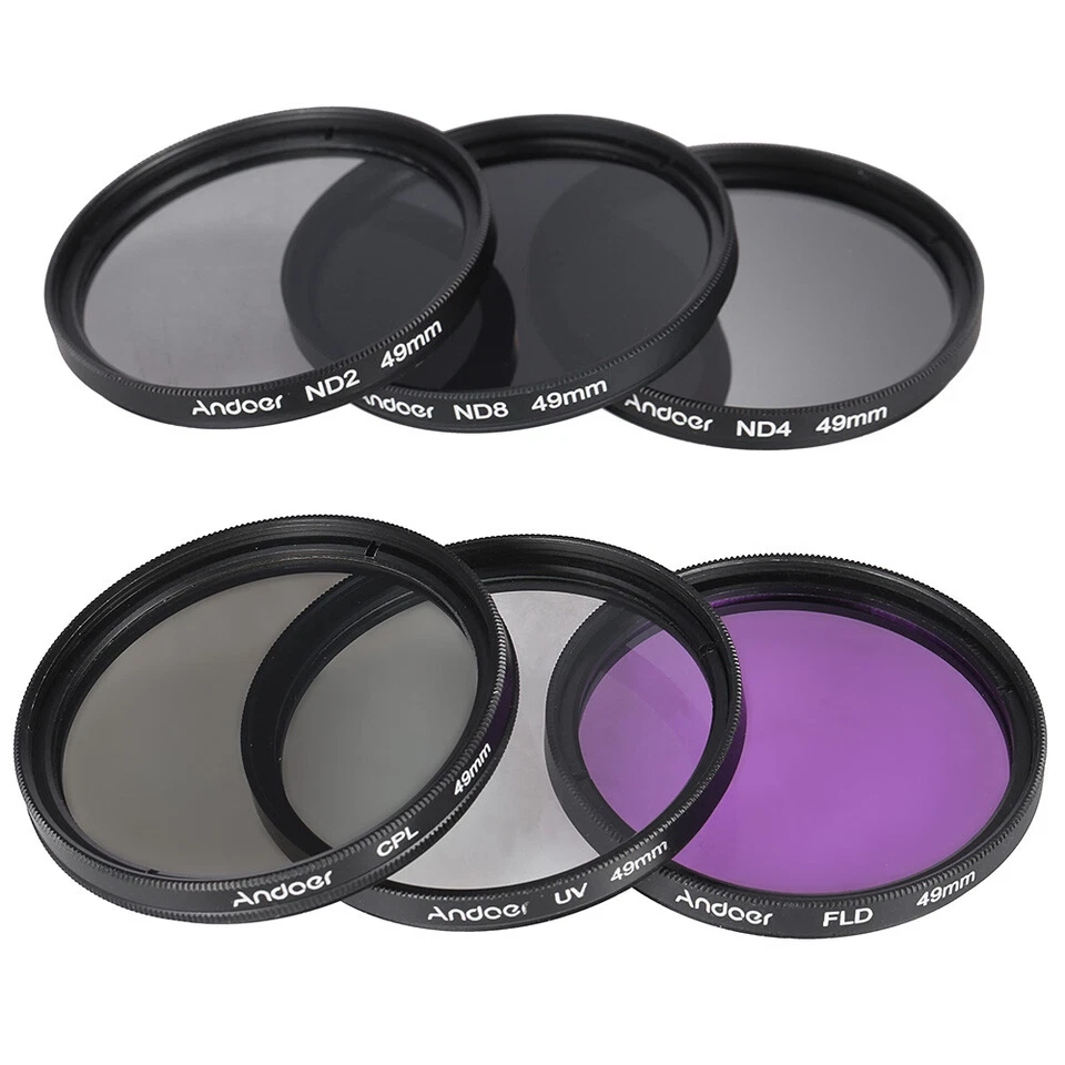 49mm +CPL+FLD+(2/4/8)Lens Filter Kit+Lens /Hoods+Cleaning G7I9 - Image 2 of 4