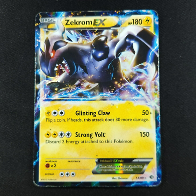 Pokemon Black & White Next Destinies Ultra Rare Zekrom EX #51