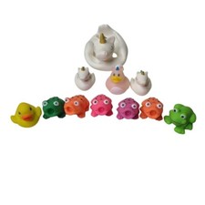 Lot of 11 Rubber Bath Toy Unicorn Ducky Ducks Frogs Hobby Lobby Others