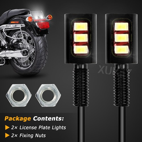 2x 12V Universal LED Number Plate Tail Lights Car Motorcycle Bolt Light Lamp - Bild 7 von 7