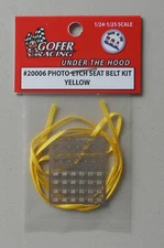 1/24-1/25 Photo-Etch Yellow Seatbelt Detail Gofer Racing 1:24 1:24 Scale 20006