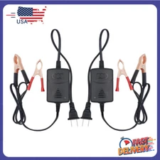 Pair of Car Battery Chargers Maintainers 12V Trickle RV for Truck Motor ATV Auto