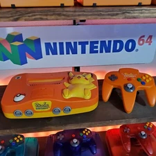 Limited Edition Orange Pikachu Nintendo 64 N64 Pokémon Console *REGION FREE*