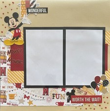 Disney 12x12 Premade Scrapbook Page- Wonderful