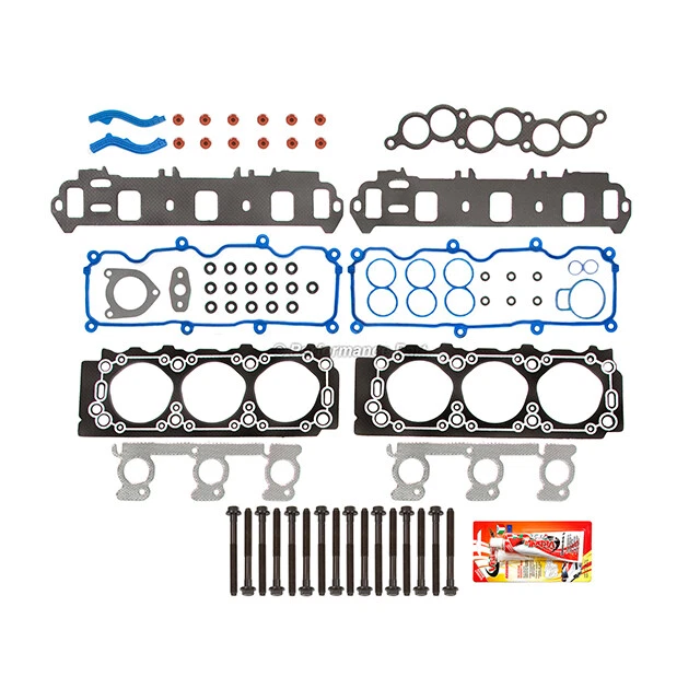 Juego de pernos de junta de culata para 01-07 Ford Taurus Mercury Sable 3.0 OHV VIN 2, U Foto 2 de 4