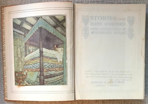 "STORIES FROM HANS ANDERSEN" 1911 1ST ED VG+ 28 EDMUND DULAC COLOR PLATES - Imagen 3 de 8