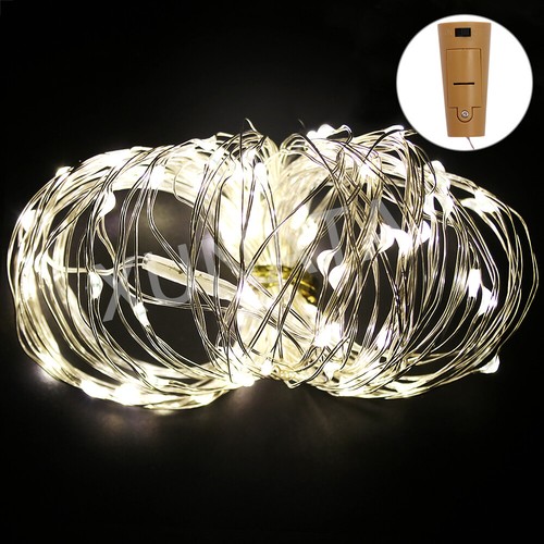 Wine Bottle Fairy String Lights Battery Cork Shaped Xmas Wedding Party 2m 20LED - Picture 10 of 14