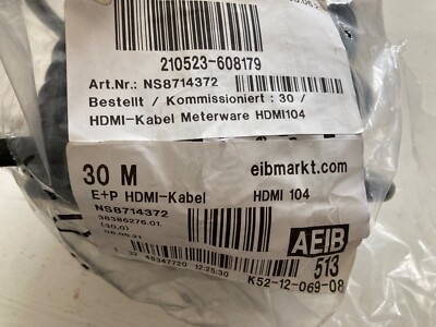 HDMI-Kabel Meterware HDMI104 - 30 Meter - E+P Elektrik