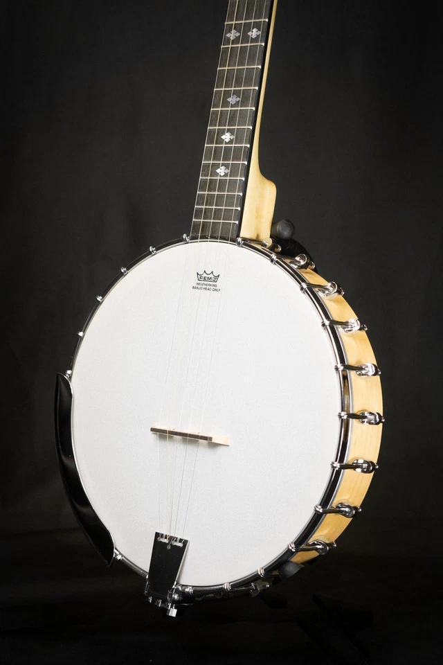 Ozark 5 String Banjo Open Back Brass Tone Ring With Cover - Image 3 of 4