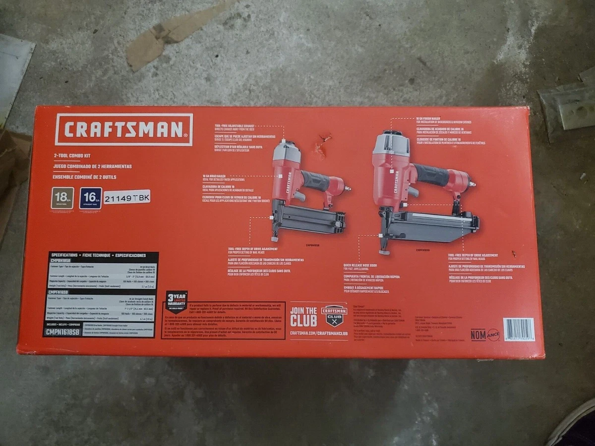 Porter-Cable PCFP3KIT 3-Pc. Nailer and Air Compressor Combo Kit New  885911698900 | eBay