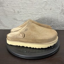 UGG Goldenstar Clog Womens Size 8 Brown Suede Slip On Comfort Shoes READ 