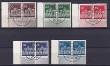 Berlin 1964 Brandenb. Tor Mi-Nr. 286-290 Eckrand-Paare Berlin  Vollstempel