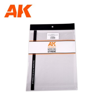 AK Interactive Clear Organic Glass Acrylic Sheet - 0.50mm Thickness x 245 x 195m