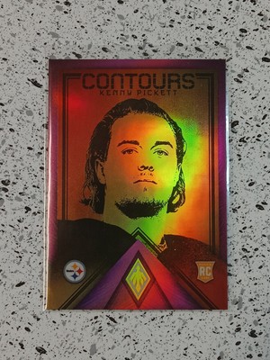 2022 Panini Phoenix Kenny Pickett Contours Pink /175 RC Steelers