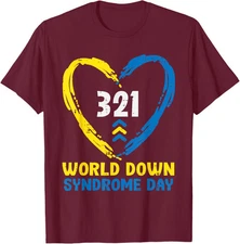 World Down Syndrome Day Arrows 321 Awareness Unisex T-Shirt