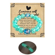 Handmade Firefly Glass Bracelet Glow in the Dark Bracelets Luminous Inspirationa