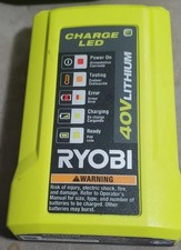Ryobi OP404VNM 40V Lithium-Ion Battery Charger Unit Only - No Power Cord