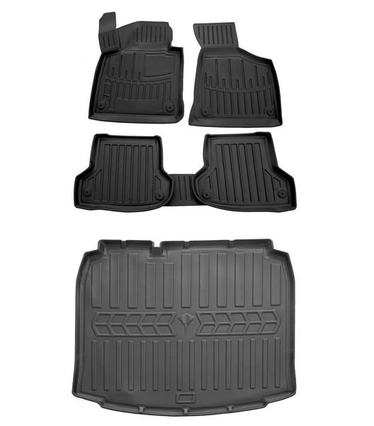 Gummimatten FußMatten Kofferraumwanne FüR Audi A3 8P 8PA 2003-2012-image