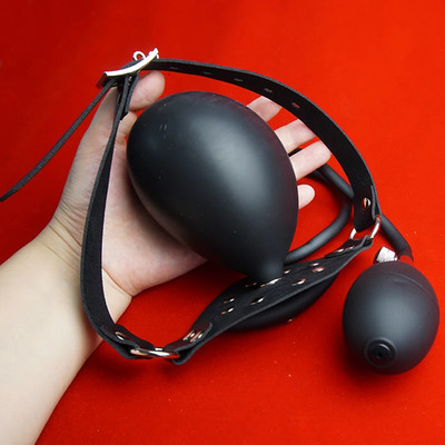 Aufblasbarer Open Mouth Gag Offener Mund Knebel Oral Fixation Plug Fetisch Slave