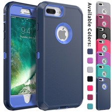 For iPhone 7 Plus Case Heavy Duty Shockproof Protective Triple Layer Phone Cover