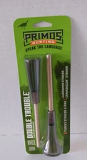 Turkey Call Strikers Primos "DOUBLE TROUBLE" 2-Pak Hardwood / Gravedigger New!