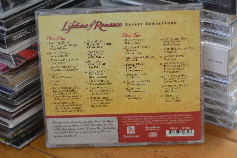Lifetime of Romance Secret Rendezvous 2 CD Set Classic Love Songs Time Life 2004 Foto 2 de 2