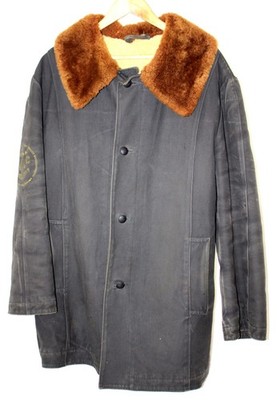 Extremely Rare 1982 Long Winter Jacket USSR Naval Aviation Technical Service #32