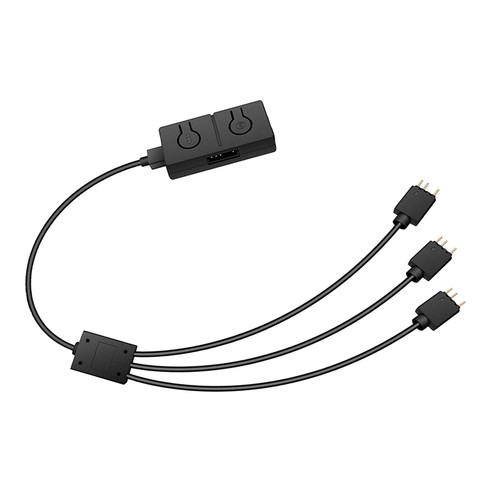 Lüfter-Adapterkabel, 10 cm, PWM-Gehäuselüfter-Splitter, Lüfter-Konverter, - Afbeelding 3 van 7
