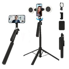 Auto Face Tracking Selfie Stick Tripod Fill Light 360 Rotation 70.9" for iPhone