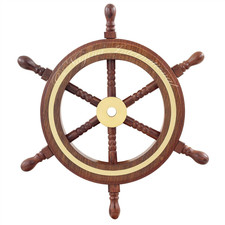 4 Small Rosewood Crafted Brass Ring Ship Wheel Pirates Adult Nautical Decor 4 Small Rosewood Crafted Brass Ring Ship Wheel Pirates Adult Nautical Decor