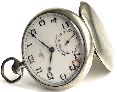 Omega Pocket Watch Antique Silver Swiss MADE Vintage Rare