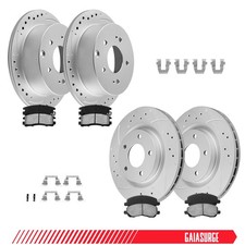Front & Rear Brake Rotors Ceramic Pads for 2006-2012 Mitsubishi Eclipse Galant