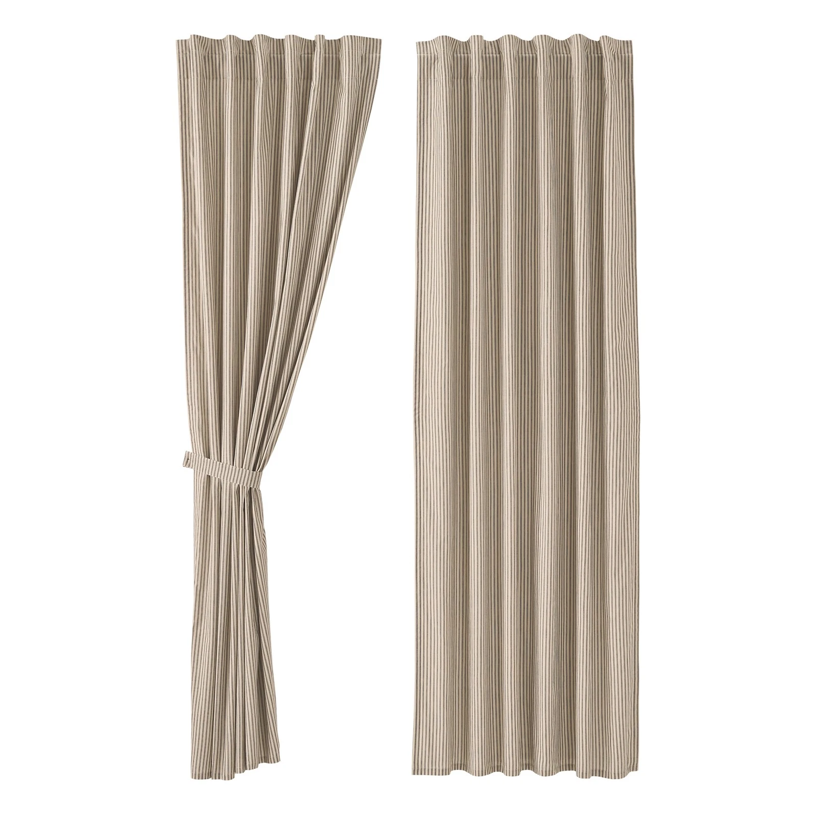 VHC Brands Sawyer Mill Ticking Stripe Curtains - Thumbnail 2