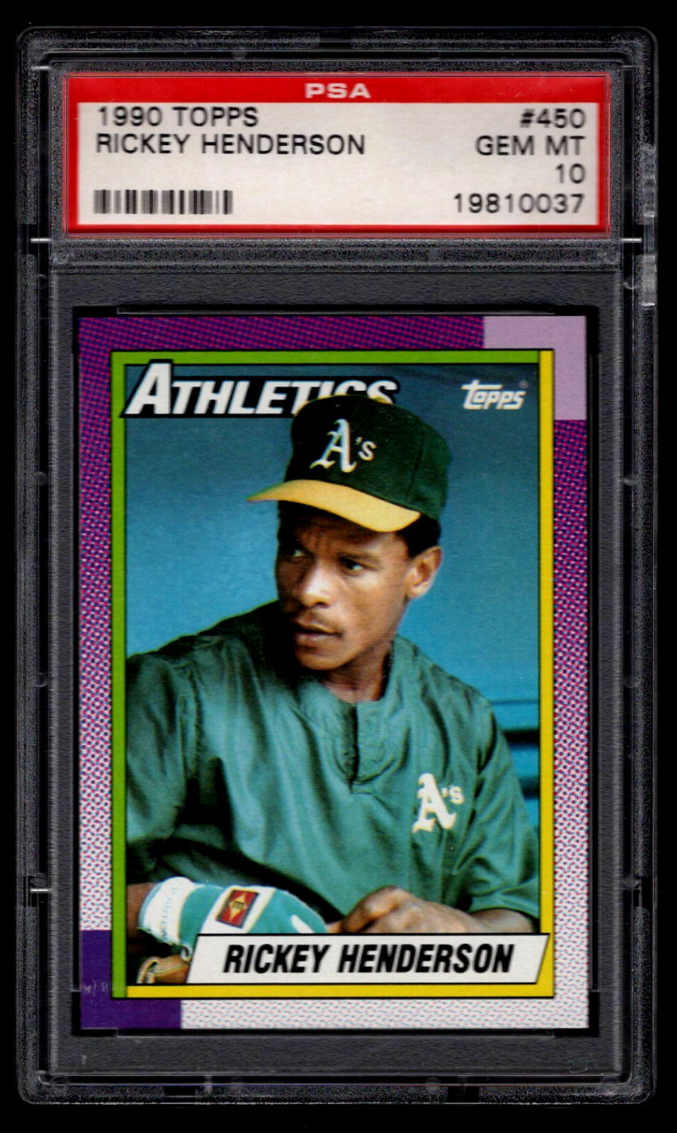 1990 Topps TOPPS #450 Rickey Henderson front