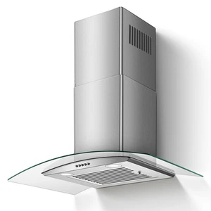 30 inch Range Hood Wall Mount Kitchen Eventail de cuisine 450CFM 3-Speed Acier inoxydable