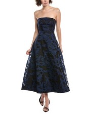 Theia Laurie Jacquard Midi Dress Women's