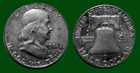 1962 Franklin 90% Silver Half Dollar Denver Mint Circulated Very Good-Fine