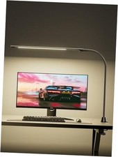 CRI 95 LED Desk Light,16 Inches Ultra-Long Bright Desk Lamp, 5 40CM-Black