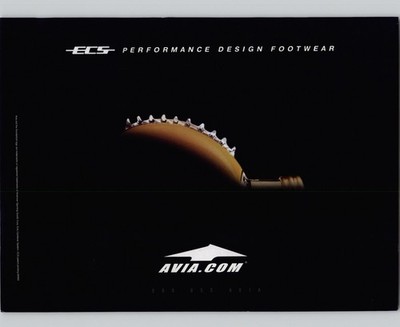 2002 Vintage Print Ad Avia ECS Performance Design Footwear Shoes Magazine Promo