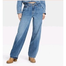 Universal Thread Women's Mid Rise 90s Baggy Jeans Sz OR Medium Wash