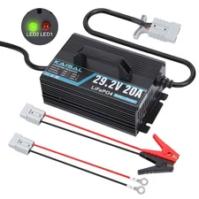 29.2V 20A Lithium Battery Charger LiFePO4 Fast Charging for RVs Marine Truck